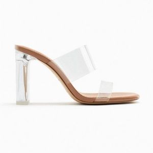 Zara Basics Lucite Heels Size 38